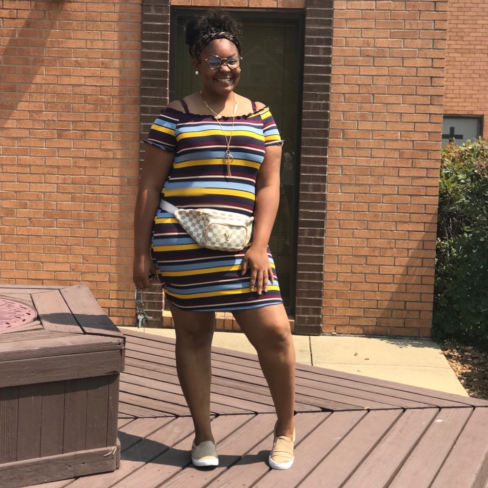 Colorful Stripped Dress